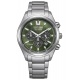 Citizen Chrono Super Titanium 4750 ∅40 mm - 10 ATM, Esfera verde, brazalete de super titanium