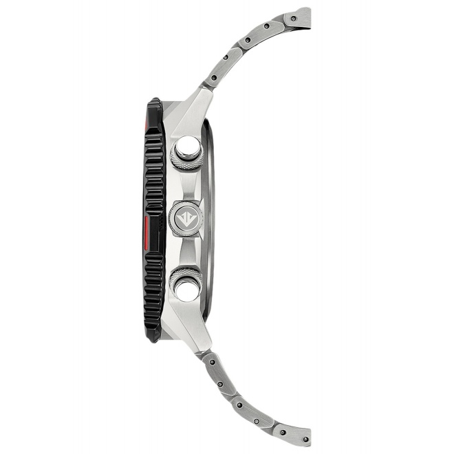 Citizen Crono Pilot Acero ∅47 mm - 20 ATM, Esfera negra, brazalete de acero