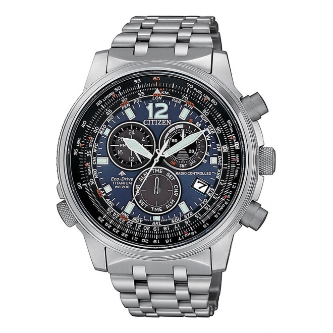 Citizen Crono Pilot Super Titanio - 20 ATM, brazalete de super titanium