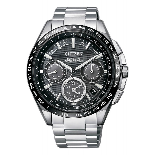 Citizen Satellite Wave GPS F900, brazalete super titanium duratect