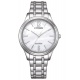 Citizen Lady Elegance ∅34 mm - 5 ATM, Esfera blanca, brazalete de acero