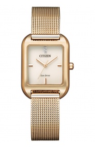 Citizen Lady 31,5 x 23,5 mm, brazalete de acero mesh