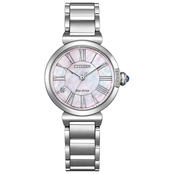 Citizen Lady ∅29,5 mm - 5 ATM, Esfera nácar rosa claro, brazalete de acero