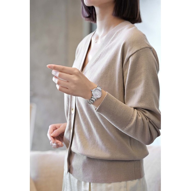 Citizen Lady ∅29,5 mm - 5 ATM, Esfera nácar rosa claro, brazalete de acero