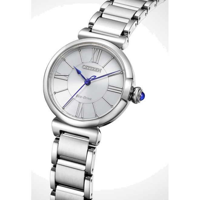 Citizen Lady ∅29,5 mm - 5 ATM, Esfera blanca, brazalete de acero