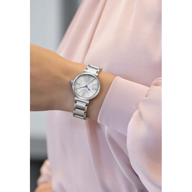 Citizen Lady ∅29,5 mm - 5 ATM, Esfera blanca, brazalete de acero