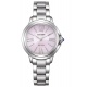 Citizen Lady ∅30,25 mm - 5 ATM, Esfera rosa, brazalete de acero