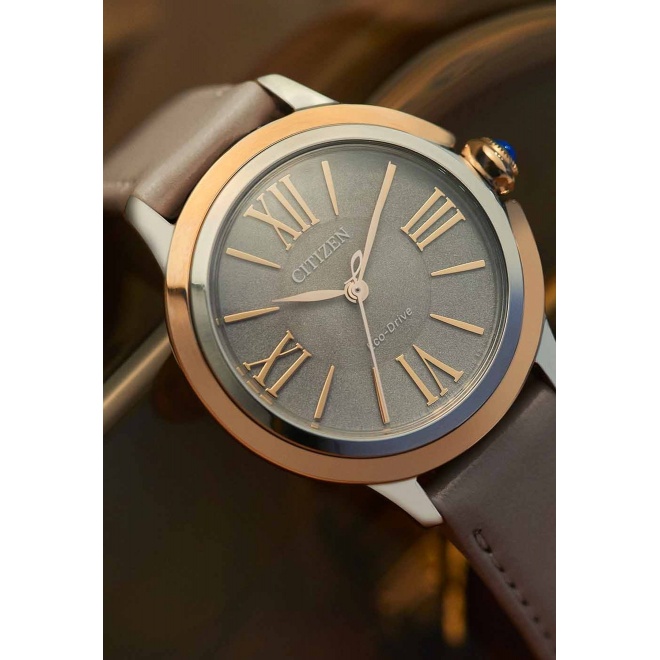 Citizen Lady ∅30 mm - 5 ATM, Esfera gris, correa eco-pet