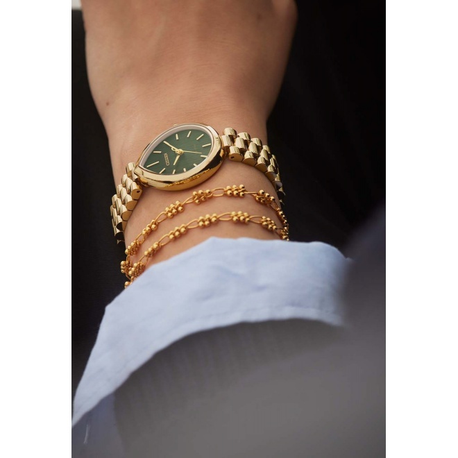 Citizen Lady ∅26,2 mm - 5 ATM, Esfera verde, brazalete de acero