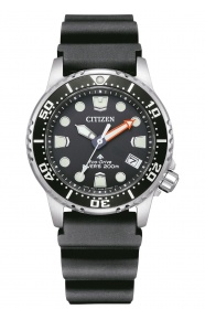 Citizen Diver’s Eco Drive ∅36,5 mm - 20 ATM, Esfera negra, correa de caucho