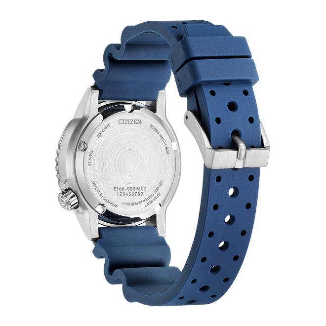 Citizen Diver’s Eco Drive ∅36,5 mm - 20 ATM, Esfera azul, correa de goma