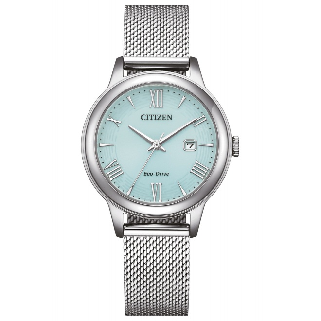Citizen Lady Dress ∅31 mm - 10 ATM, Esfera azul, brazalete de acero mesh