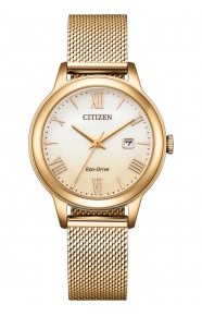 Citizen Lady Dress ∅31 mm - 10 ATM, Esfera blanca, brazalete de acero mesh