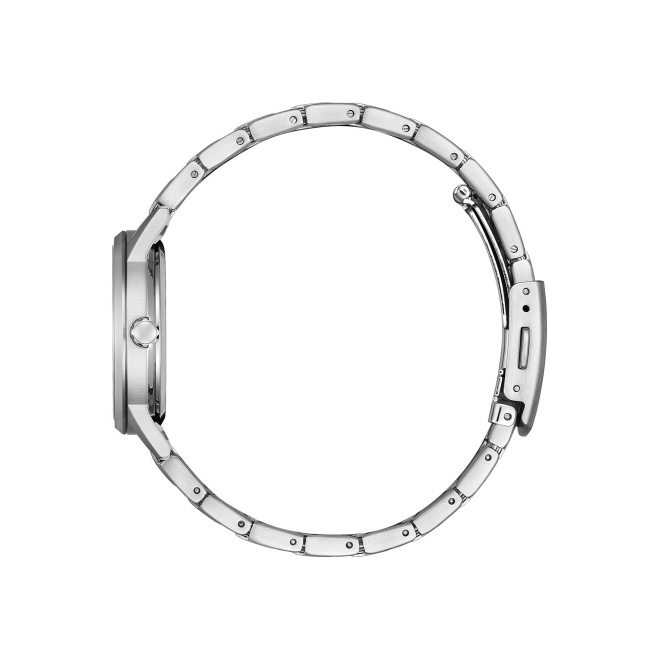 Citizen Eco Drive Pair ∅30 mm - 3 ATM, Esfera blanca, brazalete de acero