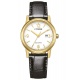Citizen Eco Drive Pair ∅30 mm - 3 ATM, Esfera blanca, correa de piel