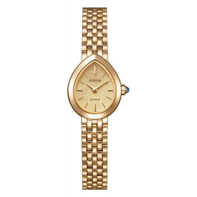 Citizen Lady ∅19,7 mm - 5 ATM, Esfera beige, brazalete de acero