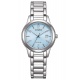 Citizen Lady ∅29,4 mm - 3 ATM, Esfera azul claro, brazalete de acero