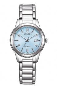 Citizen Lady ∅29,4 mm - 3 ATM, Esfera azul claro, brazalete de acero
