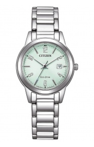Citizen Lady ∅29,4 mm - 3 ATM, Esfera verde, brazalete de acero