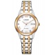 Citizen Lady ∅29,5 mm - 3 ATM, Esfera plateada, brazalete de acero