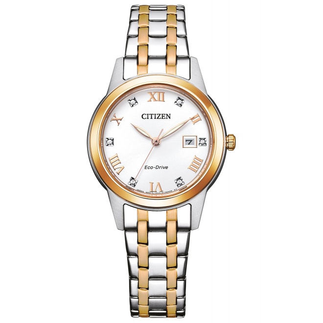 Citizen Lady ∅29,5 mm - 3 ATM, Esfera plateada, brazalete de acero