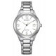 Citizen Lady Sporty ∅33,5 mm - 5 ATM, Esfera blanca, brazalete de acero