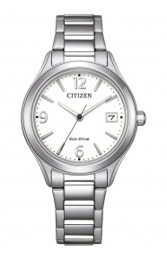 Citizen Lady Sporty ∅33,5 mm - 5 ATM, Esfera blanca, brazalete de acero