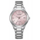 Citizen Lady Sporty ∅33,5 mm - 5 ATM, Esfera rosa, brazalete de acero