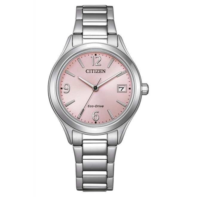Citizen Lady Sporty ∅33,5 mm - 5 ATM, Esfera rosa, brazalete de acero