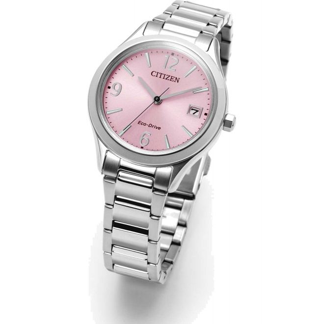 Citizen Lady Sporty ∅33,5 mm - 5 ATM, Esfera rosa, brazalete de acero