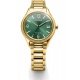 Citizen Lady Sporty ∅33,5 mm - 5 ATM, Esfera verde, brazalete de acero