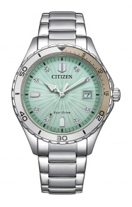 Citizen Lady Crystal - 10 ATM, brazalete de acero