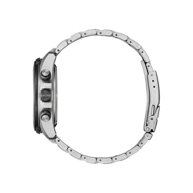 Citizen Eco Drive Land ∅43,5 mm - 20 ATM, Esfera azul, brazalete de acero