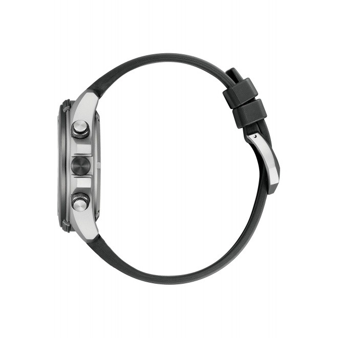 Citizen Eco Drive Land ∅43,5 mm - 20 ATM, Esfera negra, correa de poliuretano biomas benebiol