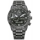 Citizen Skyhawk U830 - 20 ATM, brazalete de acero sólido SS IP grey