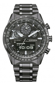Citizen Skyhawk U830 - 20 ATM, brazalete de acero sólido SS IP grey