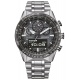 Citizen Skyhawk U830 ∅43 mm - 20 ATM, Esfera gris, brazalete de acero sólido