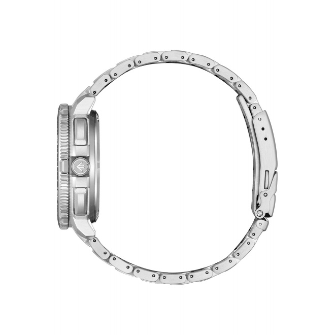 Citizen Wave Tracker ∅42,4 mm - 20 ATM, Esfera negra, brazalete de acero