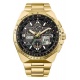 Citizen Skyhawk Eco Drive 50 aniversario Limited Edition - 20 ATM, brazalete de acero gold