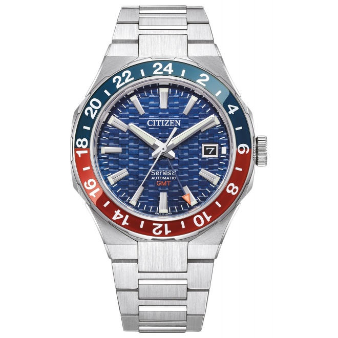 Citizen Series8 ∅42 mm - 10 ATM, Esfera azul, brazalete de acero integrado