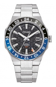 Citizen Series8 ∅41 mm - 10 ATM, Esfera negra, brazalete de acero integrado