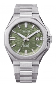 Citizen Series8 ∅39,85 mm - 10 ATM, Esfera verde claro, brazalete de acero sólido