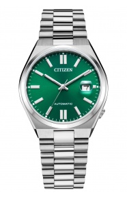 Citizen Tsuyosa ∅40 mm - 5 ATM, Esfera verde, brazalete de acero sólido