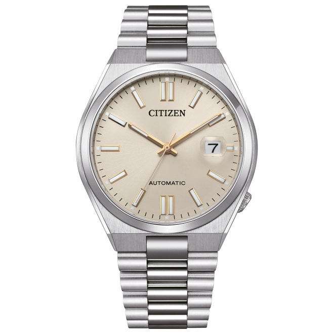 Citizen Tsuyosa ∅40 mm - 5 ATM, Esfera beige, brazalete de acero sólido
