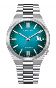 Citizen Tsuyosa ∅40 mm - 5 ATM, Esfera verde, brazalete de acero sólido