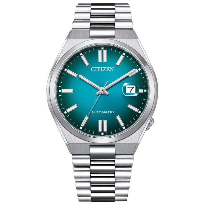 Citizen Tsuyosa ∅40 mm - 5 ATM, Esfera verde, brazalete de acero sólido