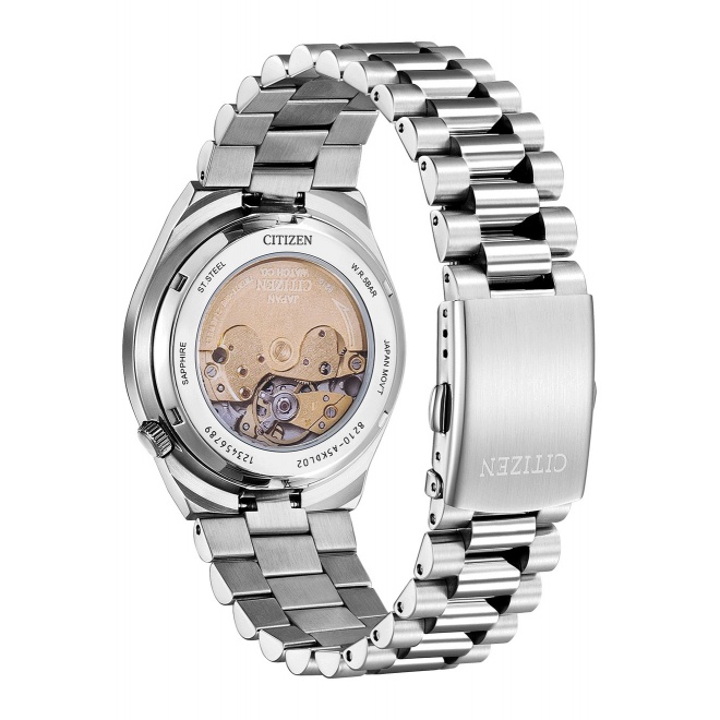 Citizen Tsuyosa ∅40 mm - 5 ATM, Esfera naranja, brazalete de acero sólido