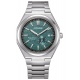 Citizen Super Titanium NJ0180 ∅40,5 mm - 10 ATM, Esfera verde, brazalete de super titanium