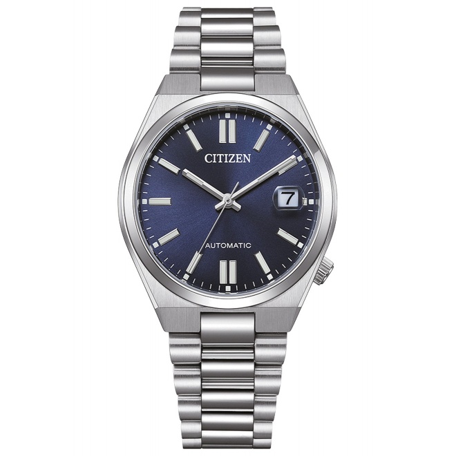 Citizen Tsuyosa ∅37 mm - 5 ATM, Esfera gris azulado, brazalete de acero sólido