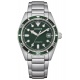 Citizen Automatic Unisex ∅38,5 mm - 10 ATM, Esfera verde, brazalete de acero